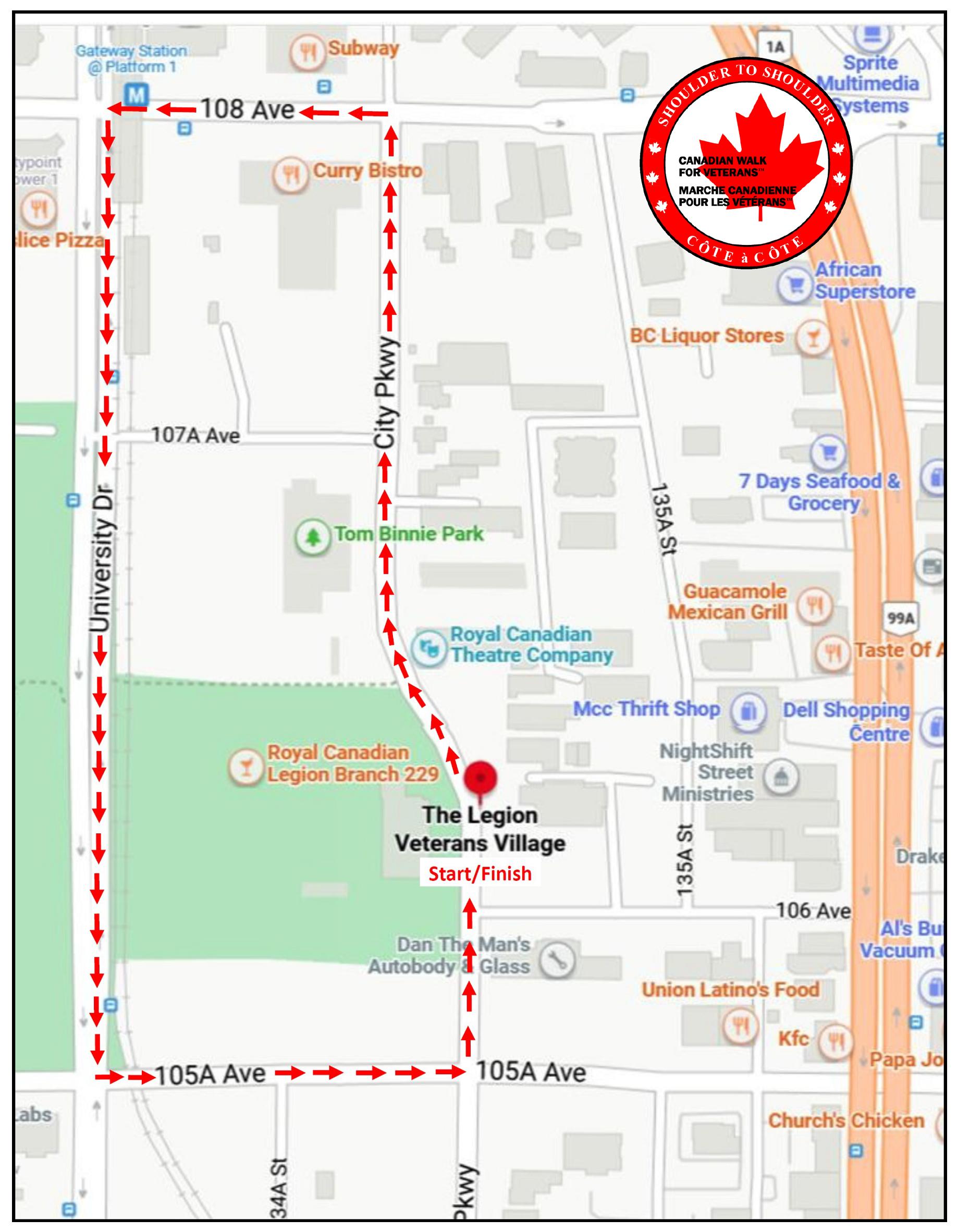 2022 White Rock Route Map