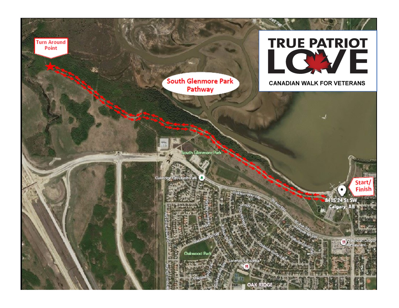 Calgary Route Map