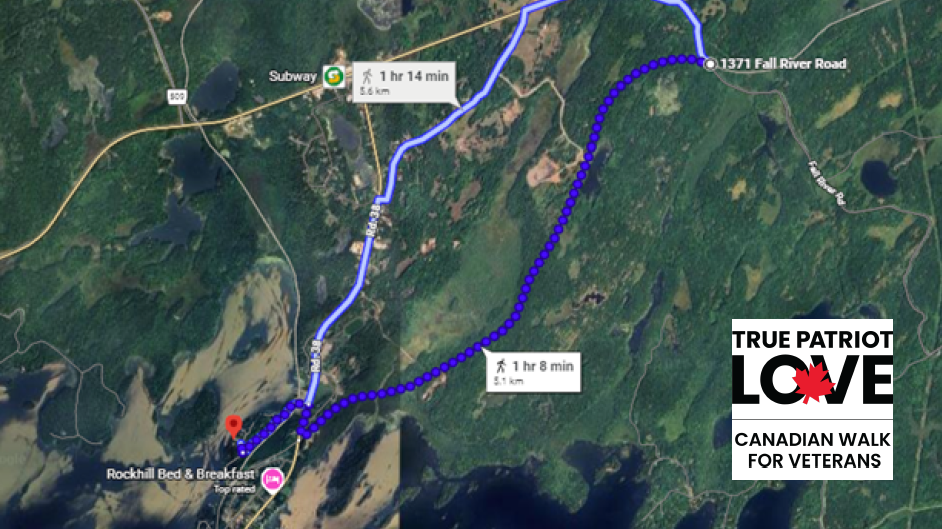 2026 Sharbot Lake Route Halifax Route Map