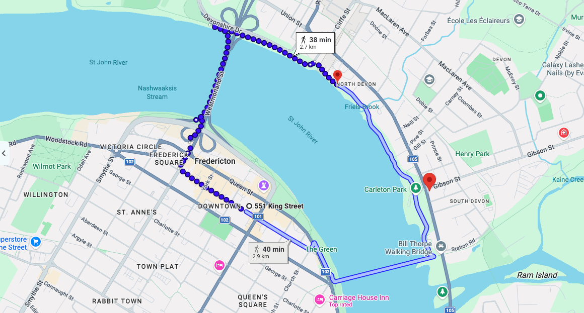 Abbotsford Route Map