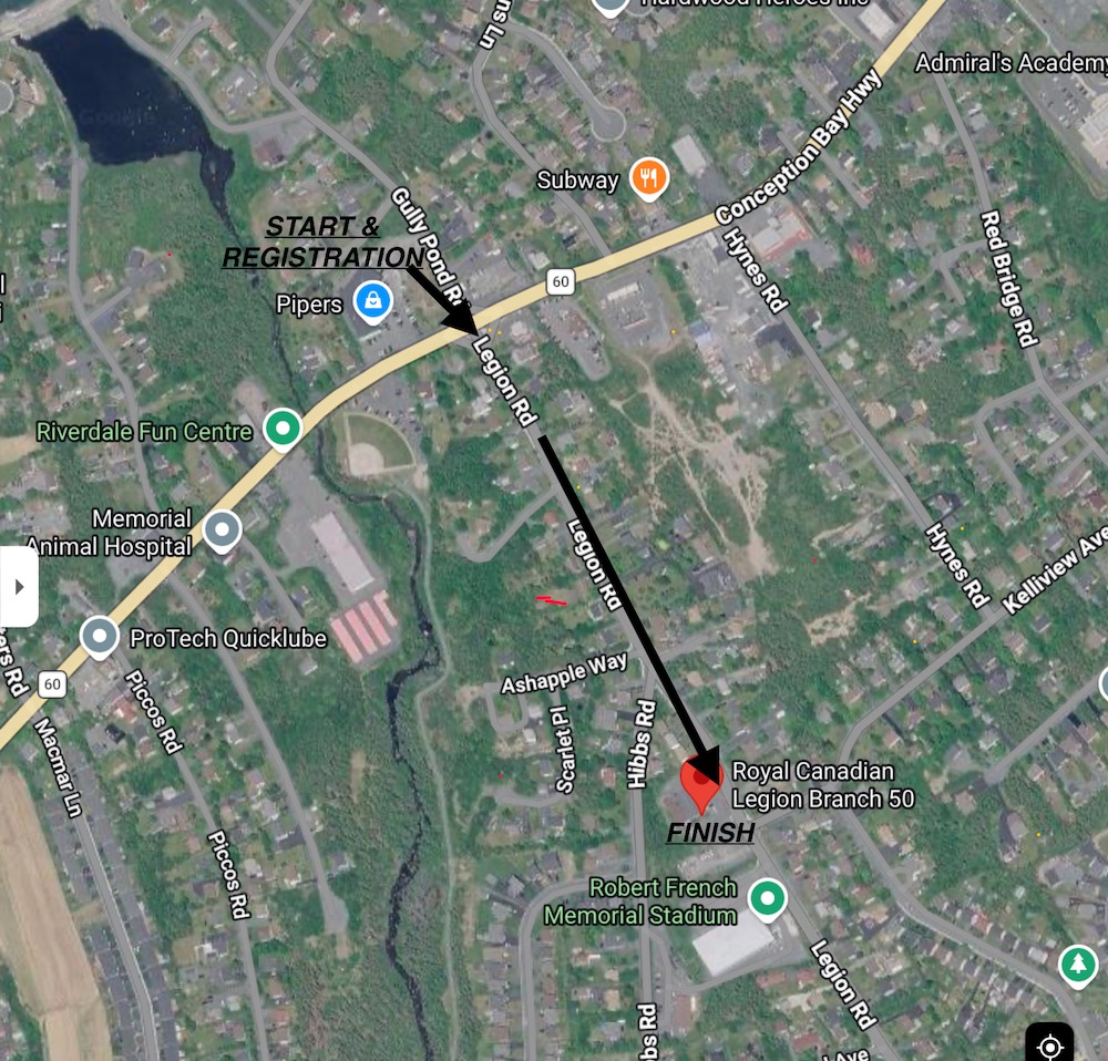 TPL Veterans Walk 2026 2022 White Rock Route Map